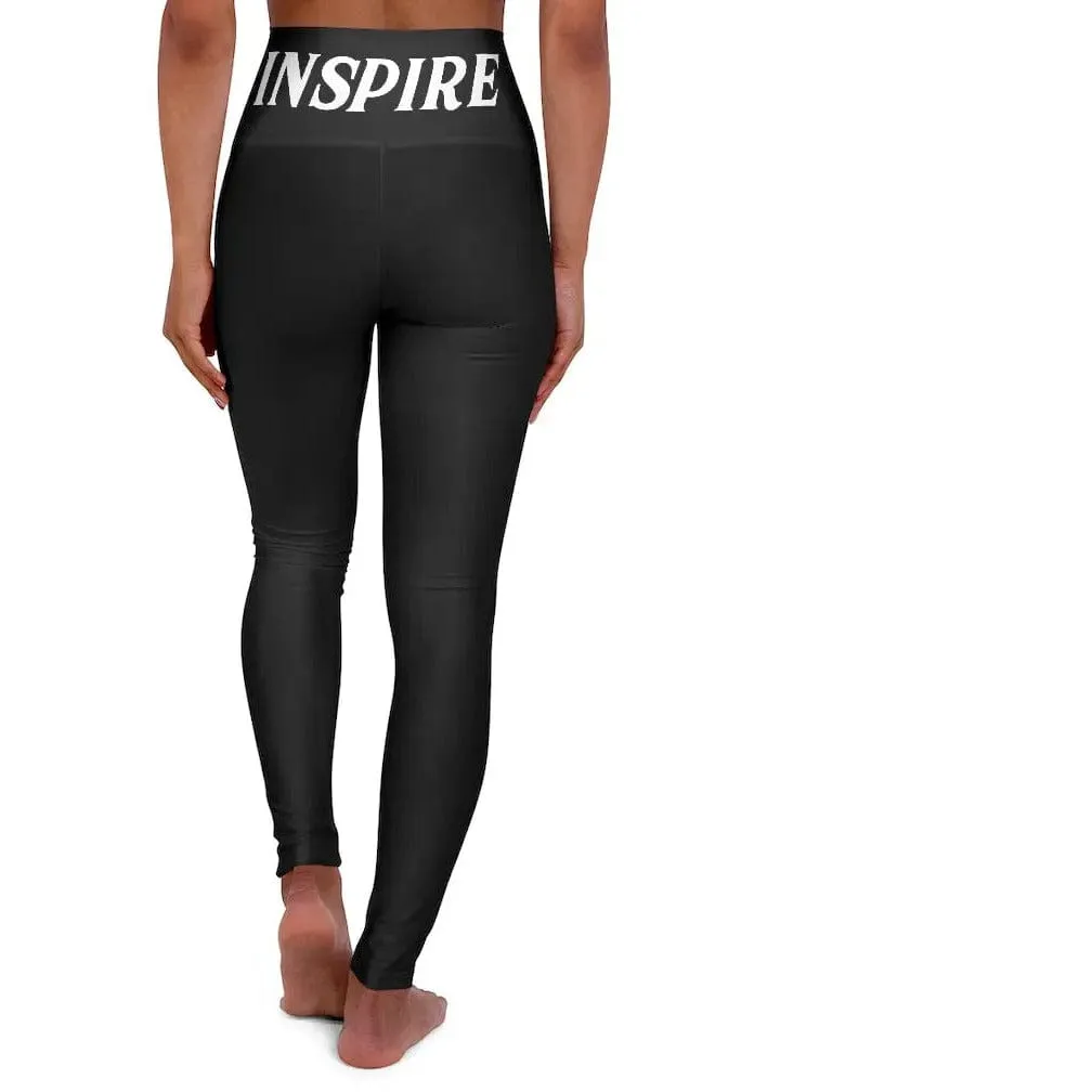 High Waisted Yoga Pants " INSPIRE "