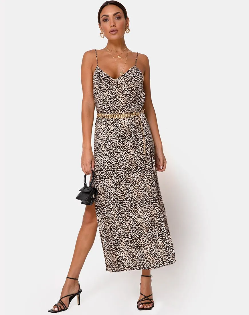 Hime Maxi Dress in Rar Leopard