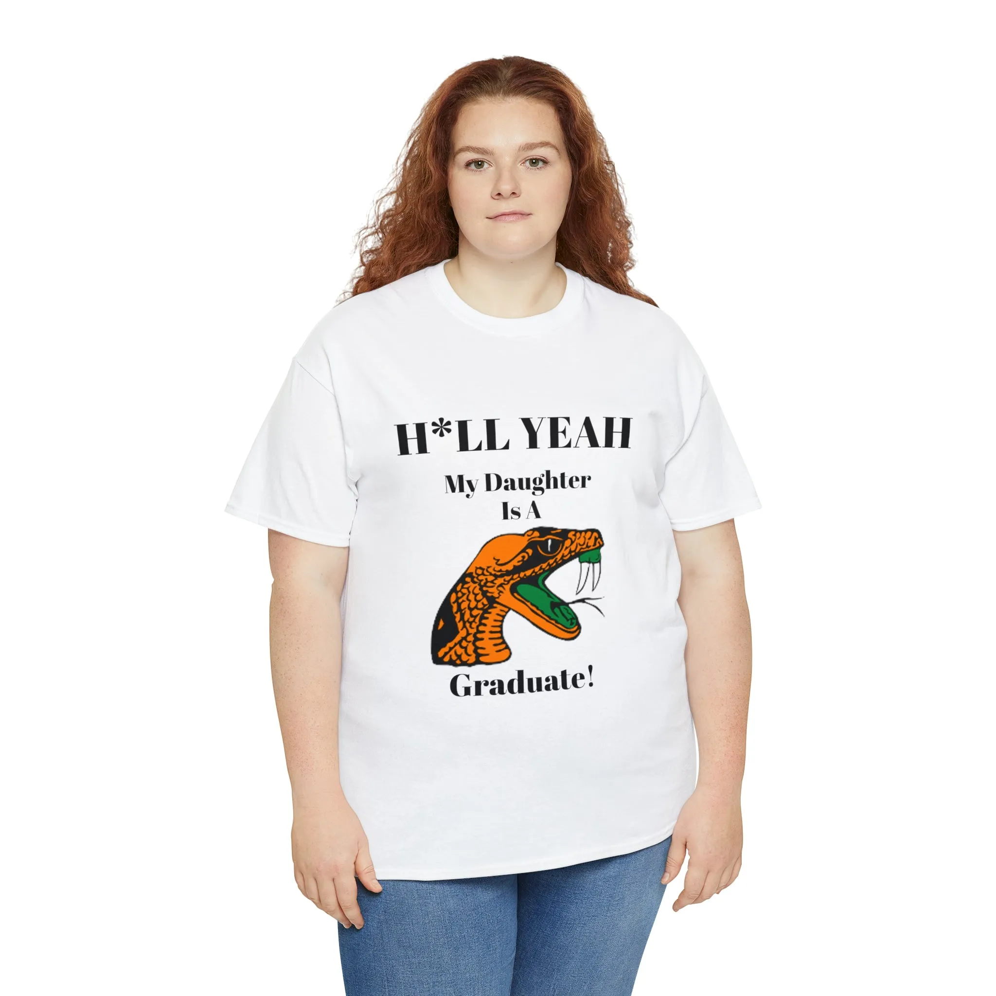 H*LL Yeah My Daughter Is A Florida A&M Graduate Unisex Heavy Cotton Tee