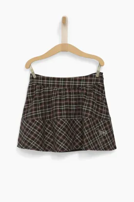 IKKS Plaid Girls Mini Skirt