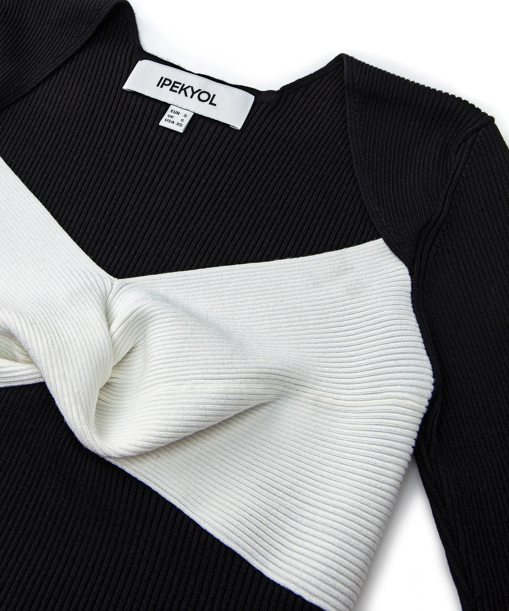 Ipekyol Colorblock Twisted Knitwear Black