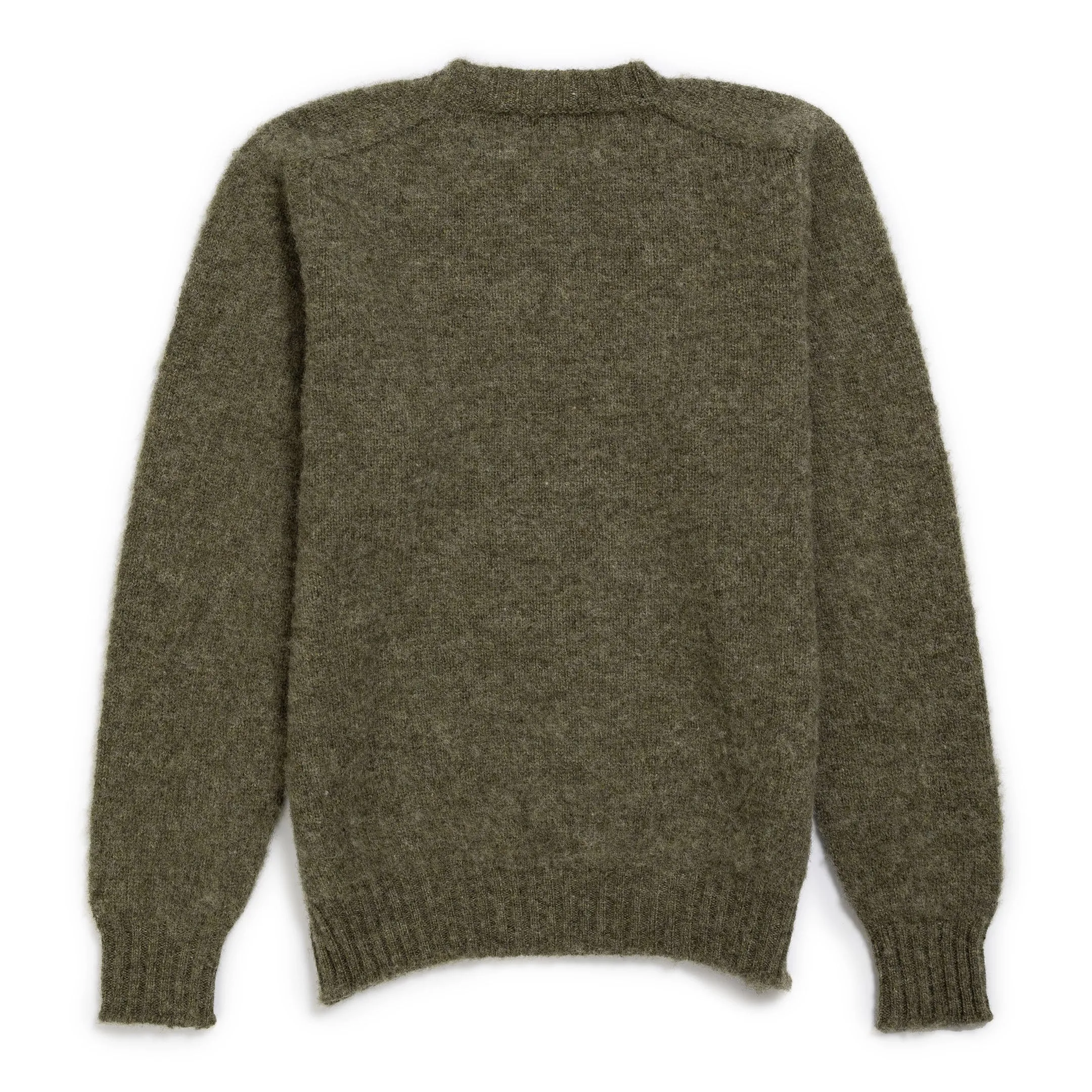 Jamieson's For Clutch Cafe Brushed Shetland Sweater Artichoke