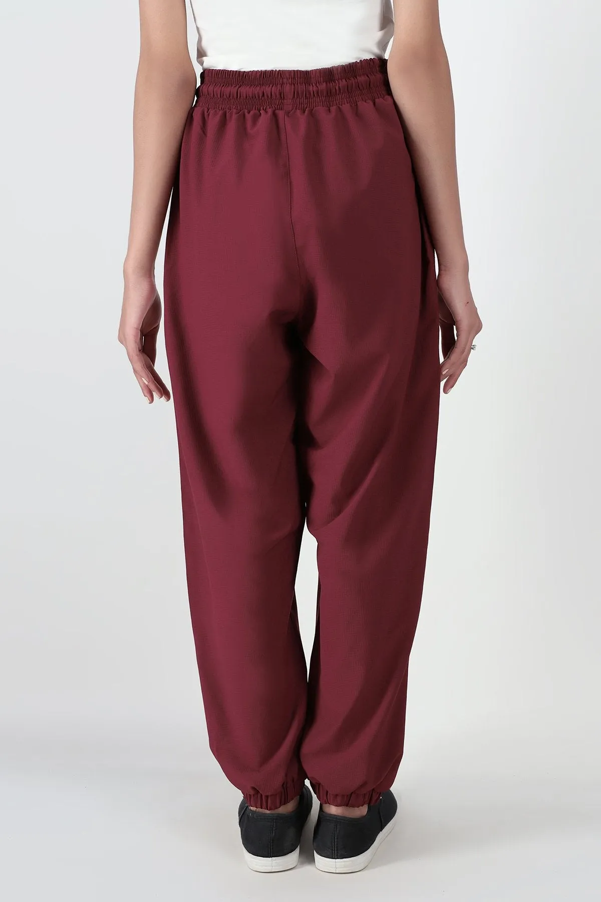 Jogger Trouser For Women - Burgundy