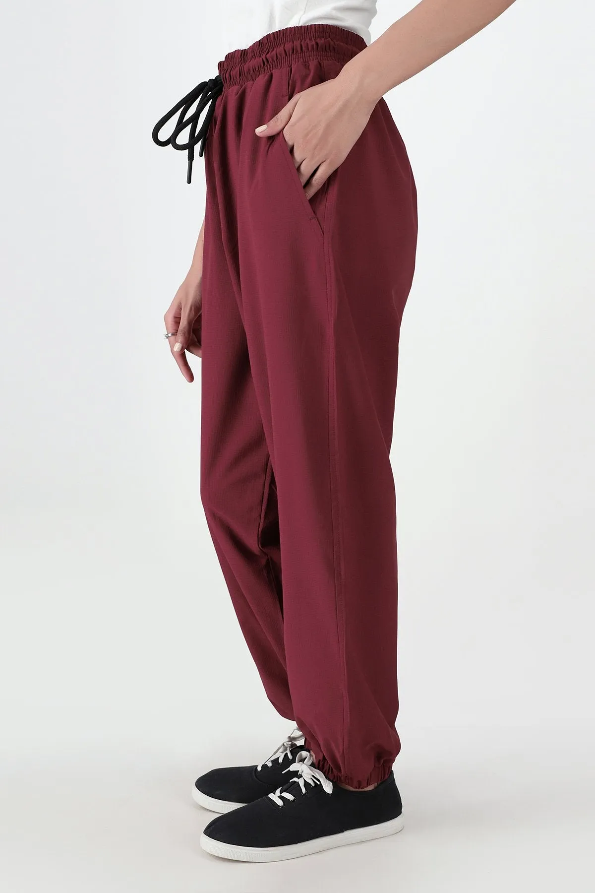 Jogger Trouser For Women - Burgundy