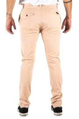 KATO - The Axe Slim 11oz 4-Way Stretch French Terry Denit - Beige Pink