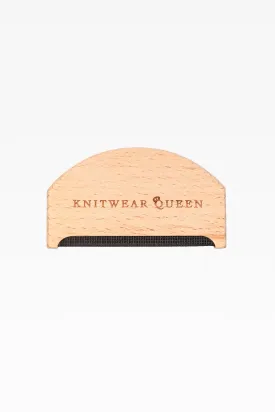 Knitwear Queen Wooden Cashmere Comb - Best Tool for Luxury Knit Maintenance & Pilling Prevention