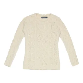 Lambay Lattice Women's Cable Sweater