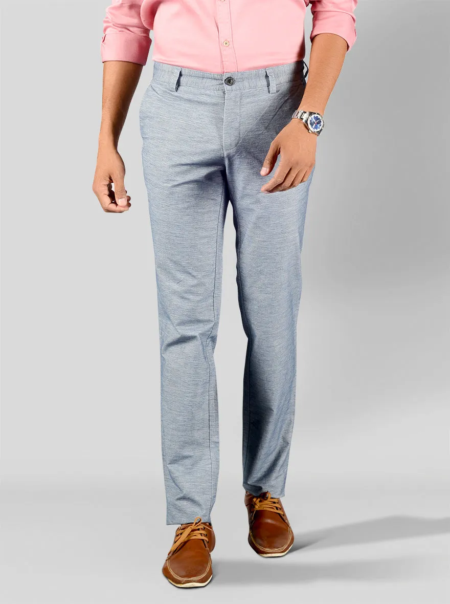 Light Blue Slim Fit Chinos | JadeBlue