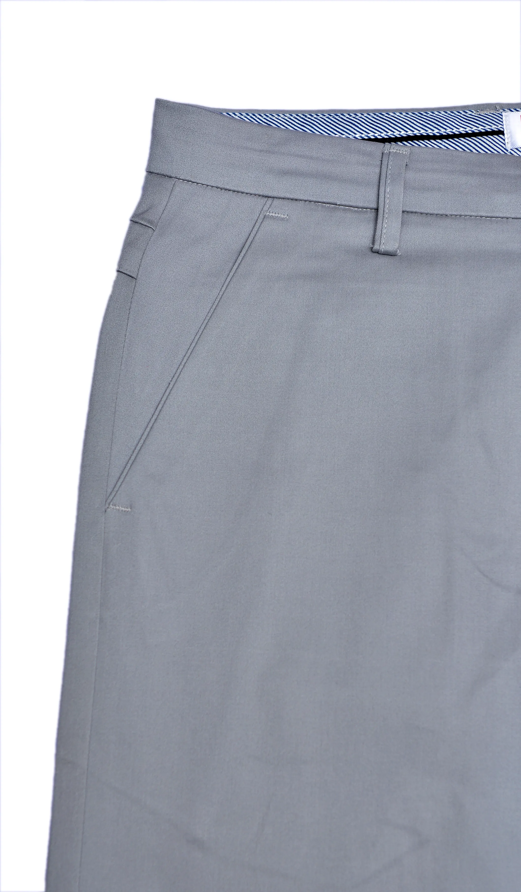 Light Grey Cotton Chinos Pants