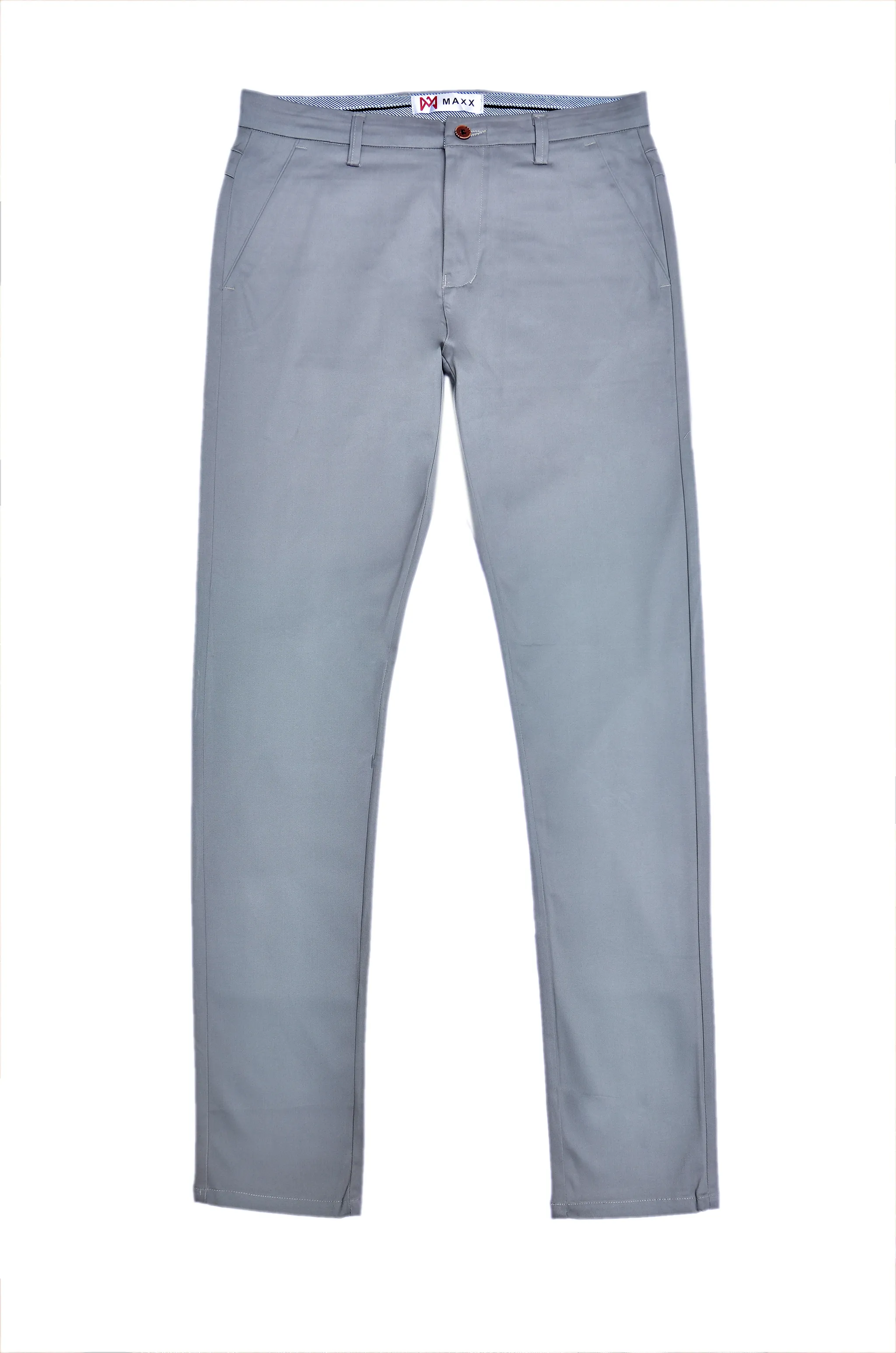 Light Grey Cotton Chinos Pants