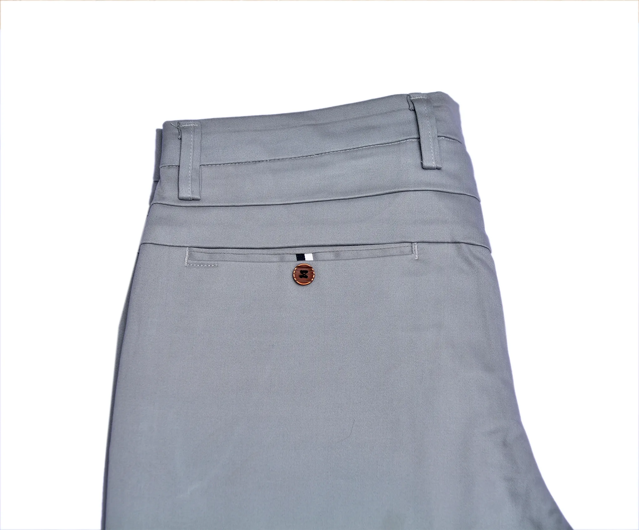 Light Grey Cotton Chinos Pants