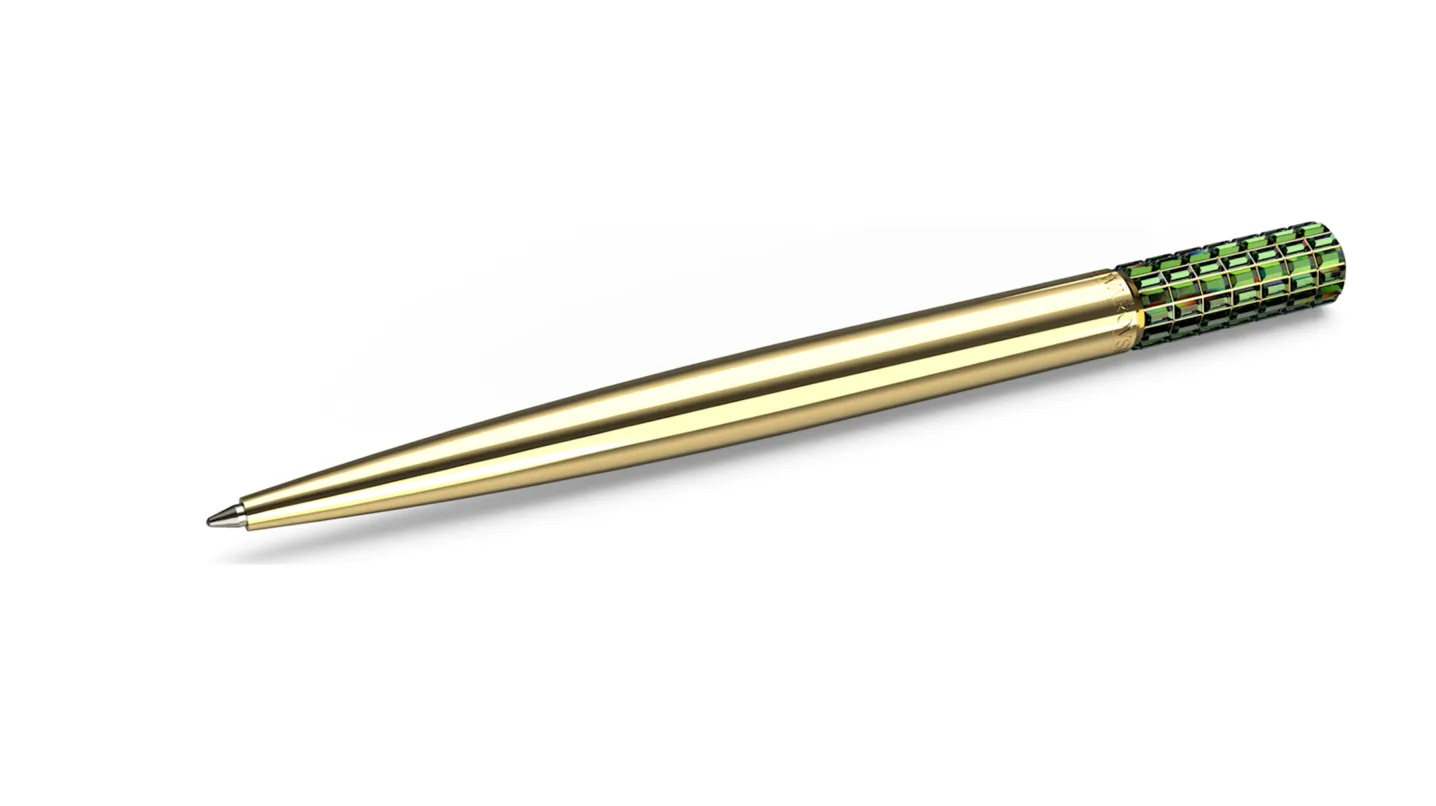 Lucent ballpoint pen Green, Gold-tone plated