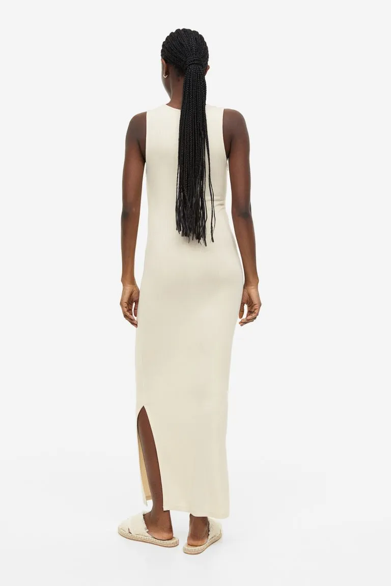 MAMA Ribbed dress H&M