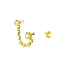 Millenia Set Yellow Gold-tone Plated Earrings 5613640