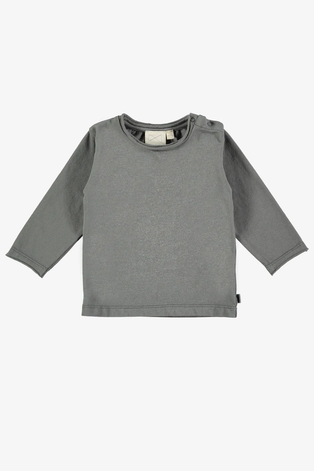 Mini Sibling Baby Top - Charcoal