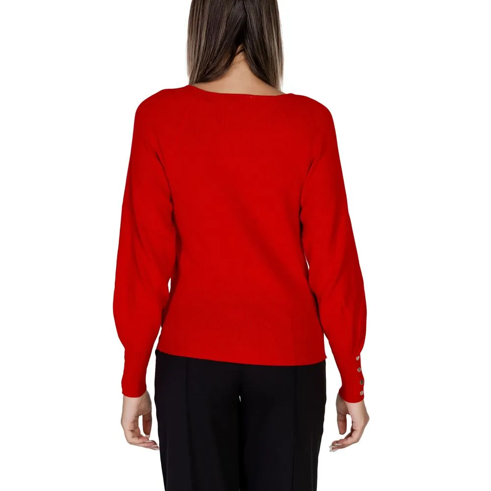 Morgan De Toi Red Viscose Tops & T-Shirt