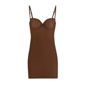 NAKED CONVERTIBLE SLIP DRESS | SMOKEY QUARTZ