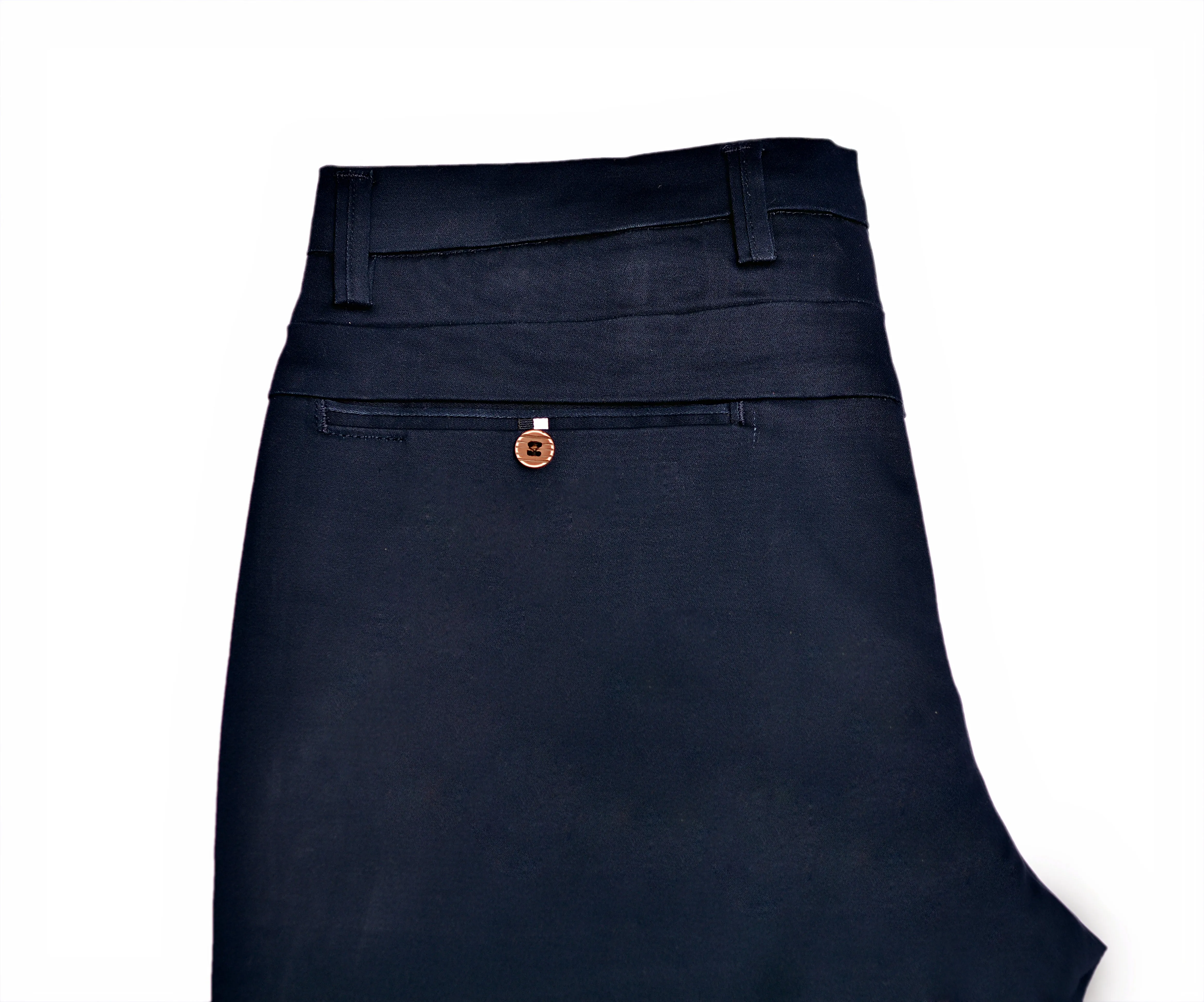 Navy Blue Cotton Chinos Pants