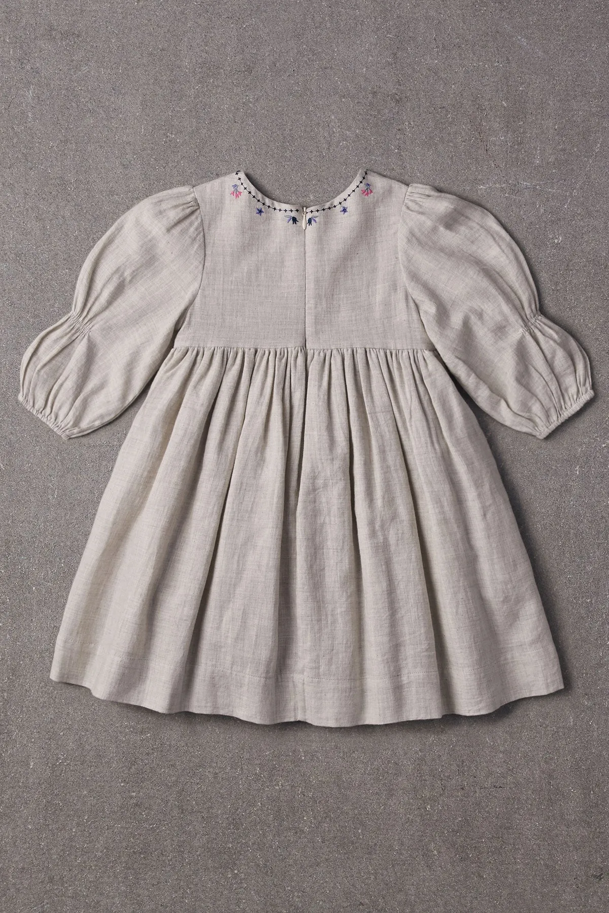 Nellystella Clover Girls Dress - Oatmeal