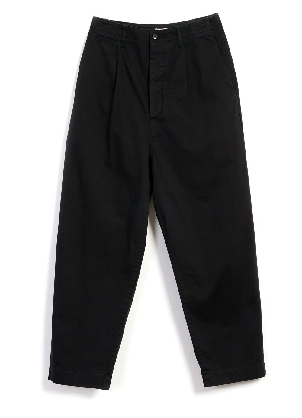 NIME PANTS | High Waisted Chino Trousers | Black