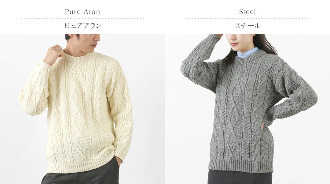 OLD DERBY KNITWEAR / Aran Crew Pullover