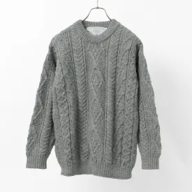 OLD DERBY KNITWEAR / Aran Crew Pullover