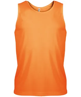 Orange - Men's sports vest