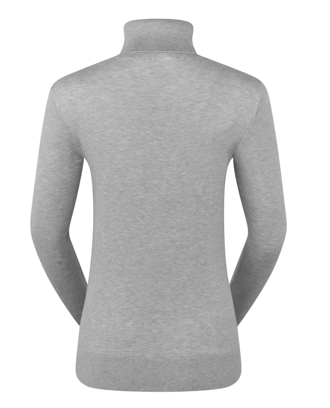 PURE GOLF Simone Roll Neck Jumper 505 Pale Grey