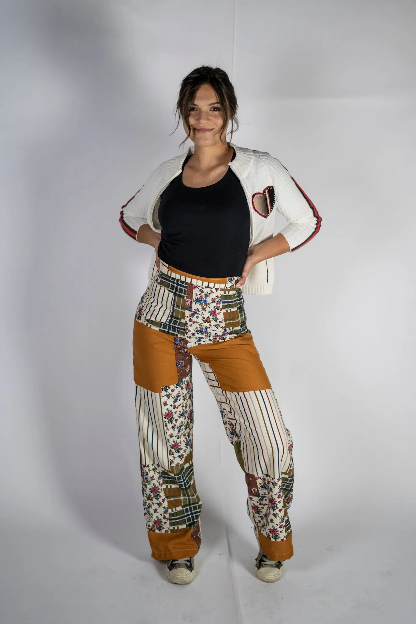 "Grace" One of a kind, high waisted pants