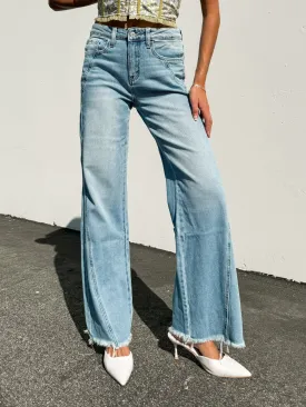 Rectifying Side Seam Wide Leg Jeans