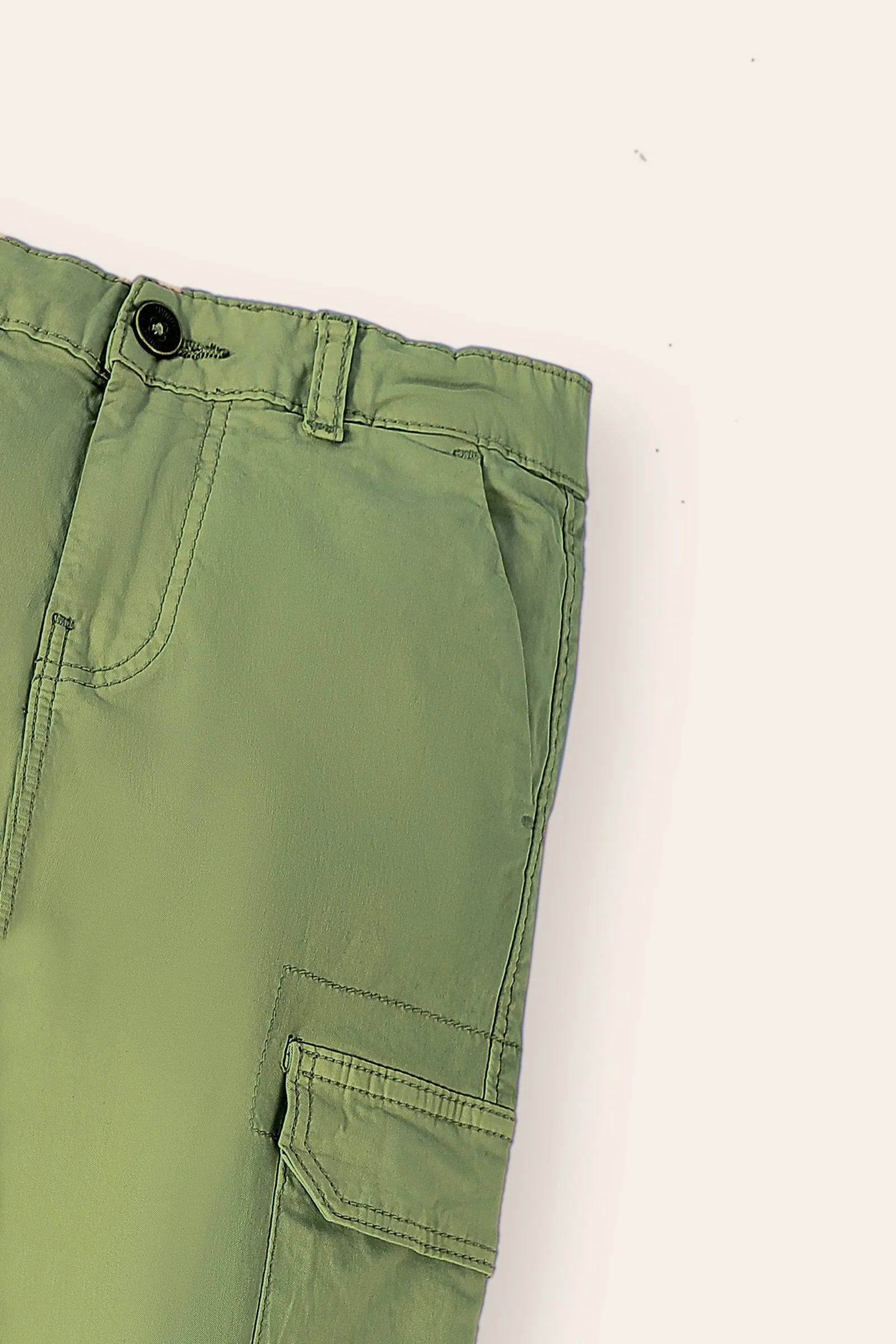 Ribbed Hem Chinos