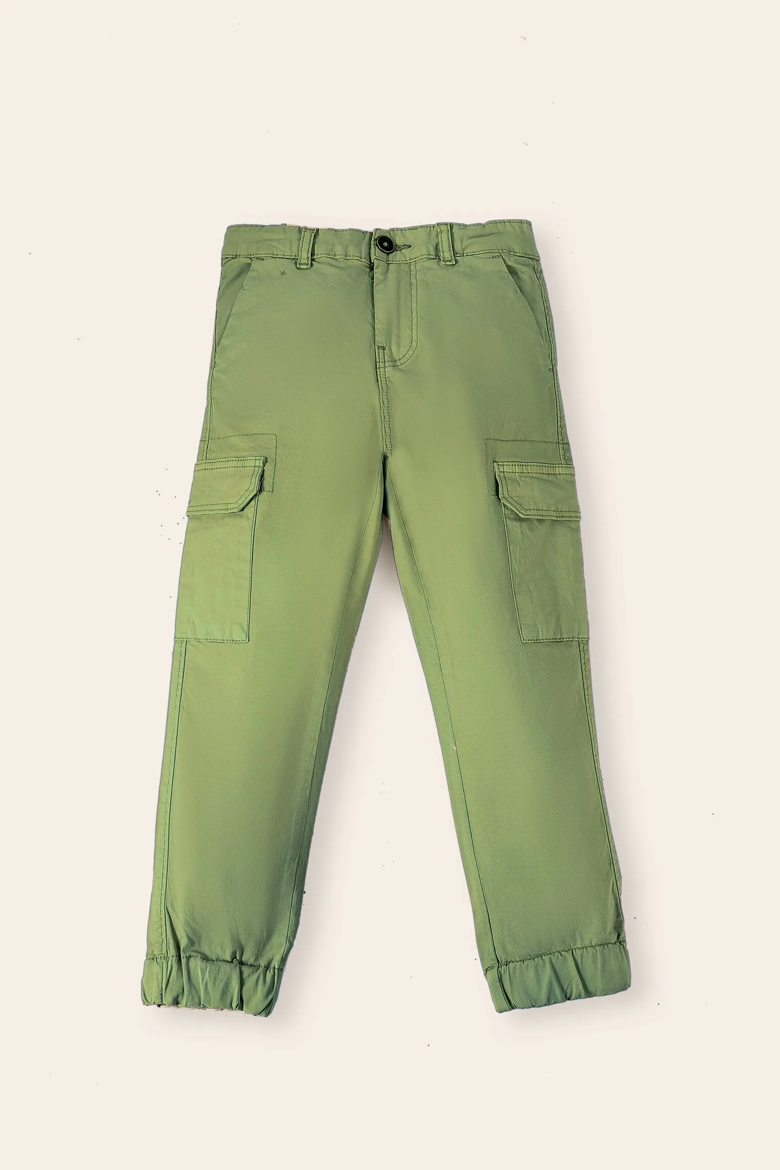 Ribbed Hem Chinos