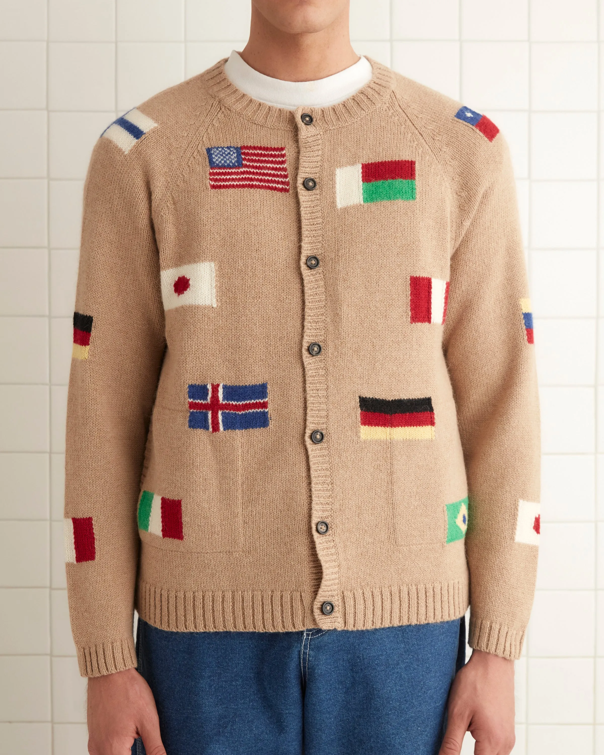 Round-the-World Cardigan - Tan