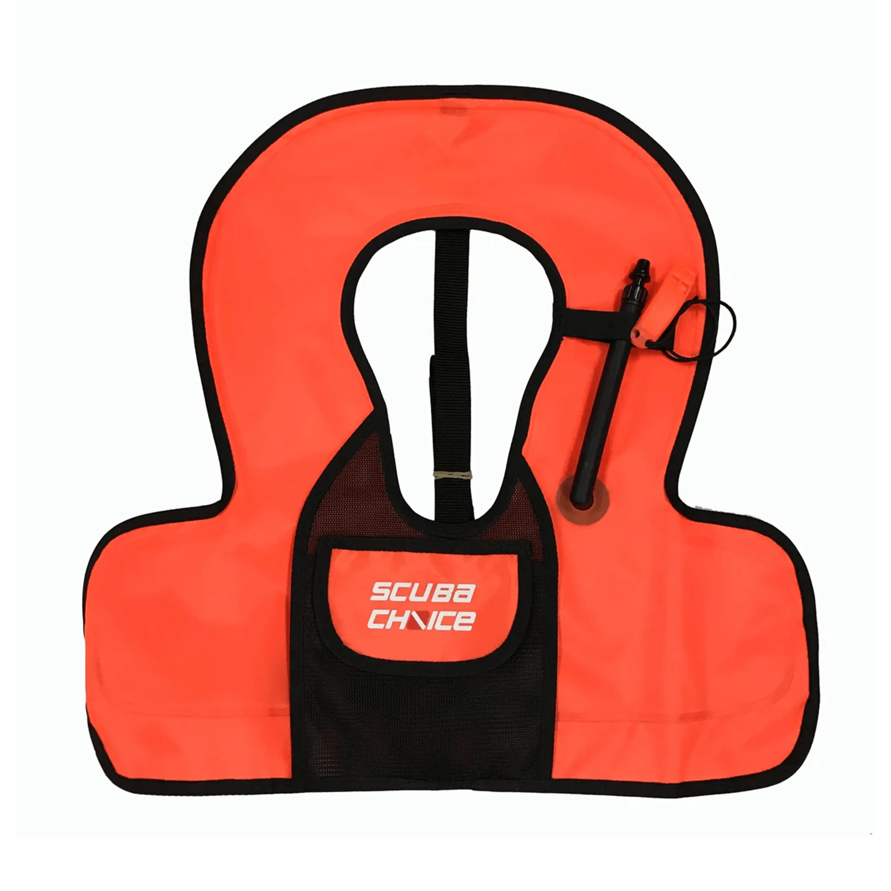 Scuba Choice Youth Kids Orange Snorkel Vest With Front Pocket & Whistle