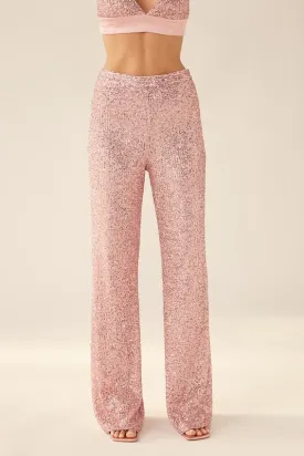 Sequin Straight Leg Pants-FINAL SALE