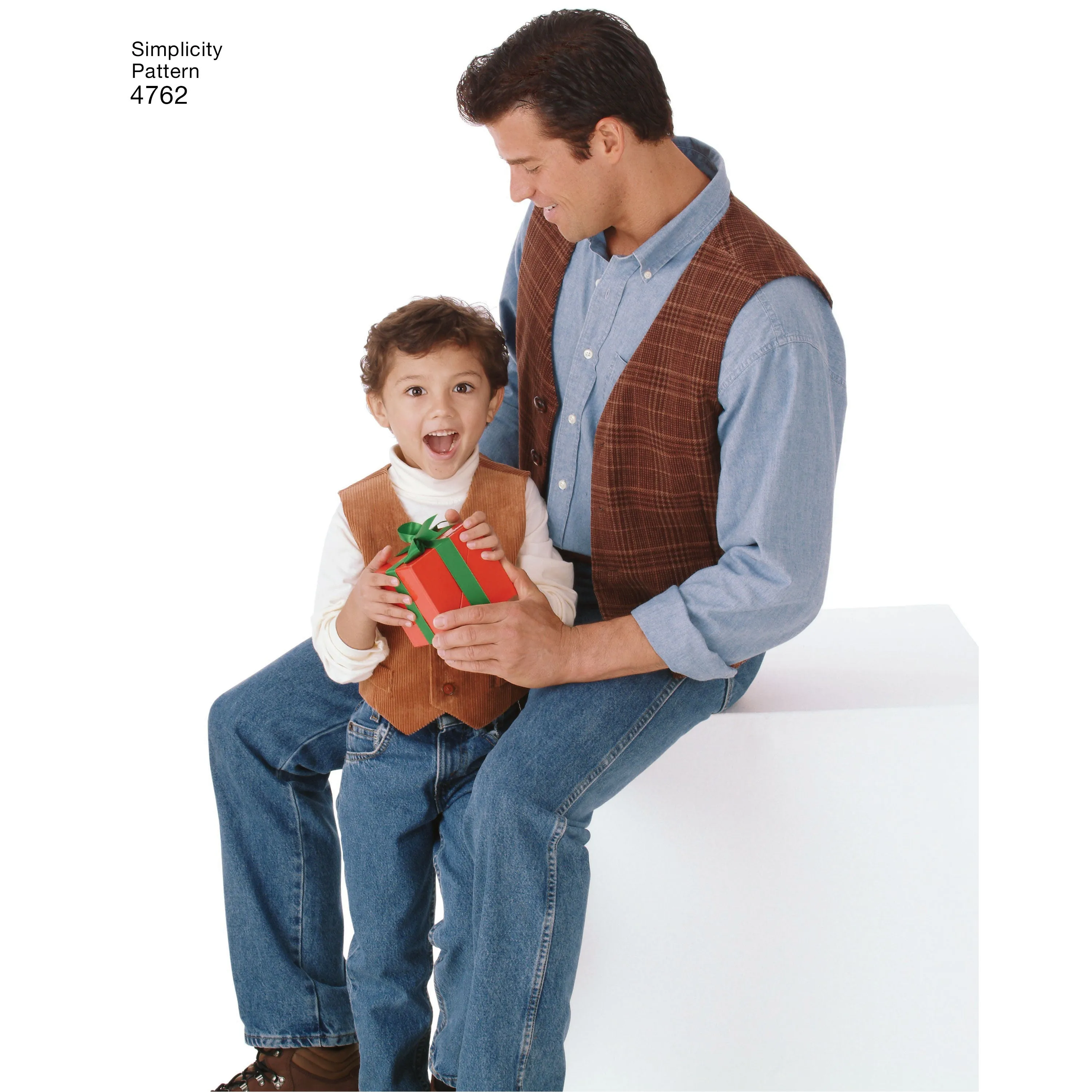 Simplicity Pattern 4762 Boys and Men Vests and Ties