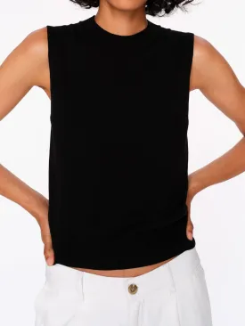 Sleeveless Crewneck | Black