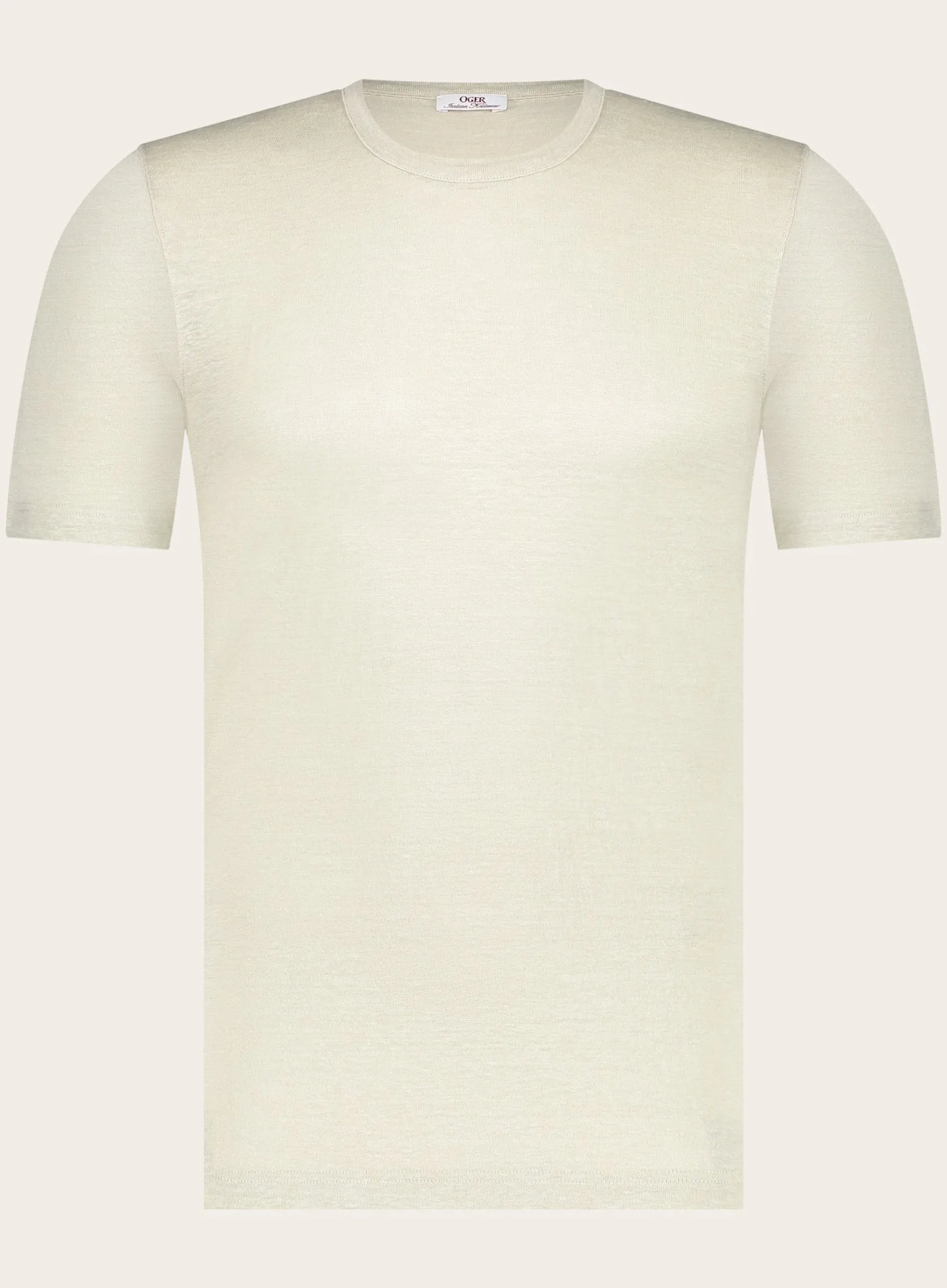 Slim-fit linnen T-shirt