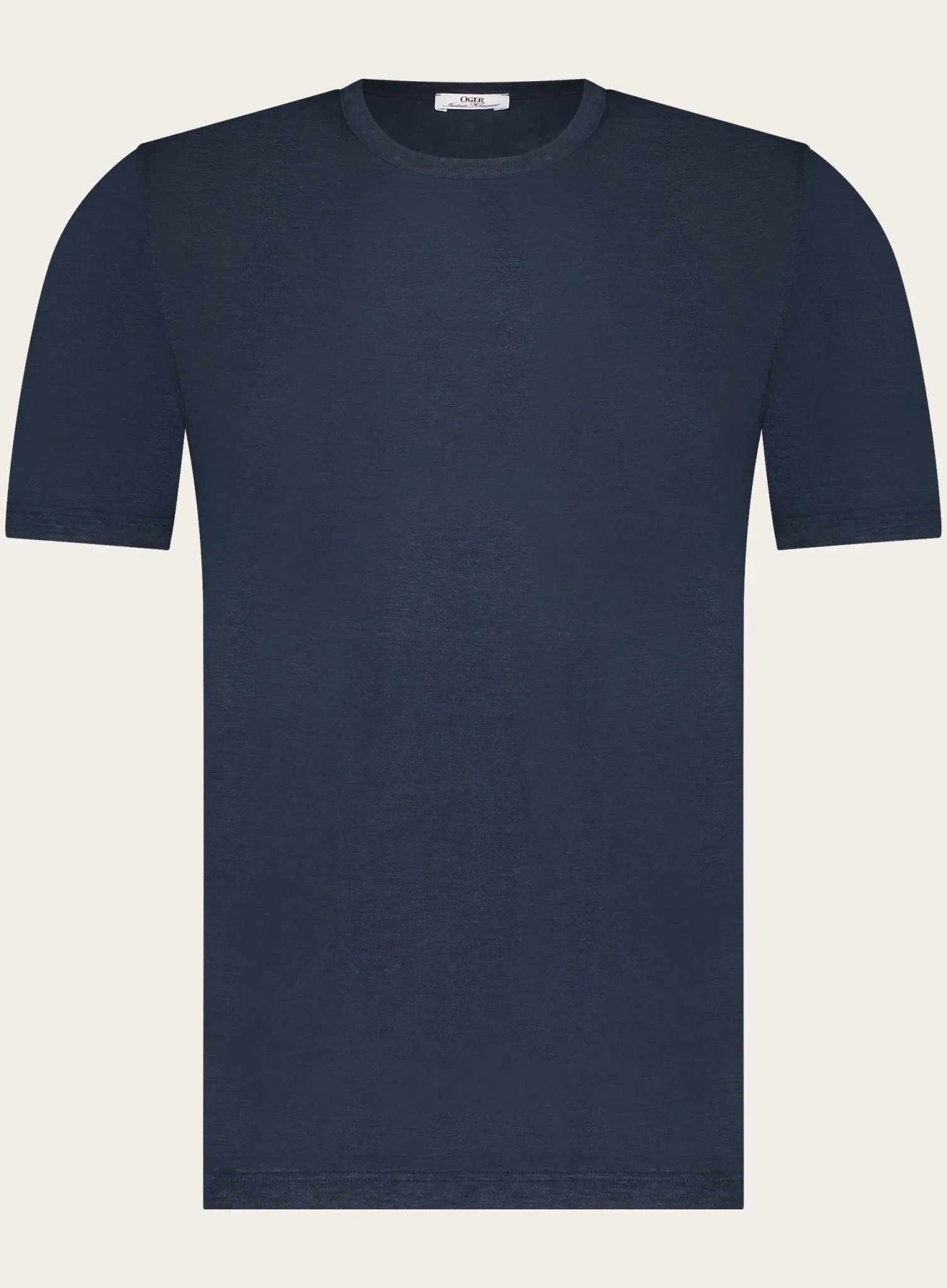 Slim-fit linnen T-shirt