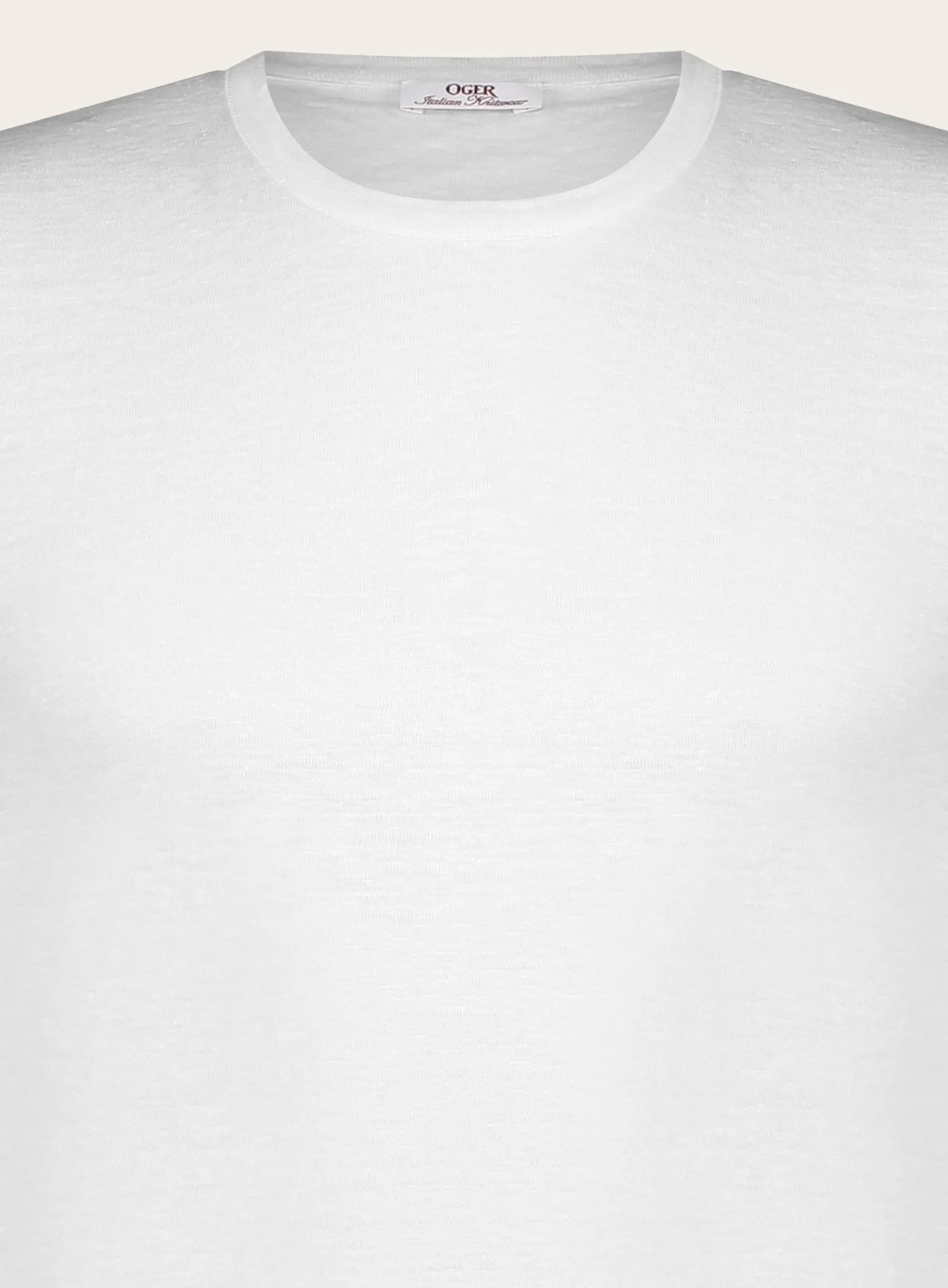 Slim-fit linnen T-shirt