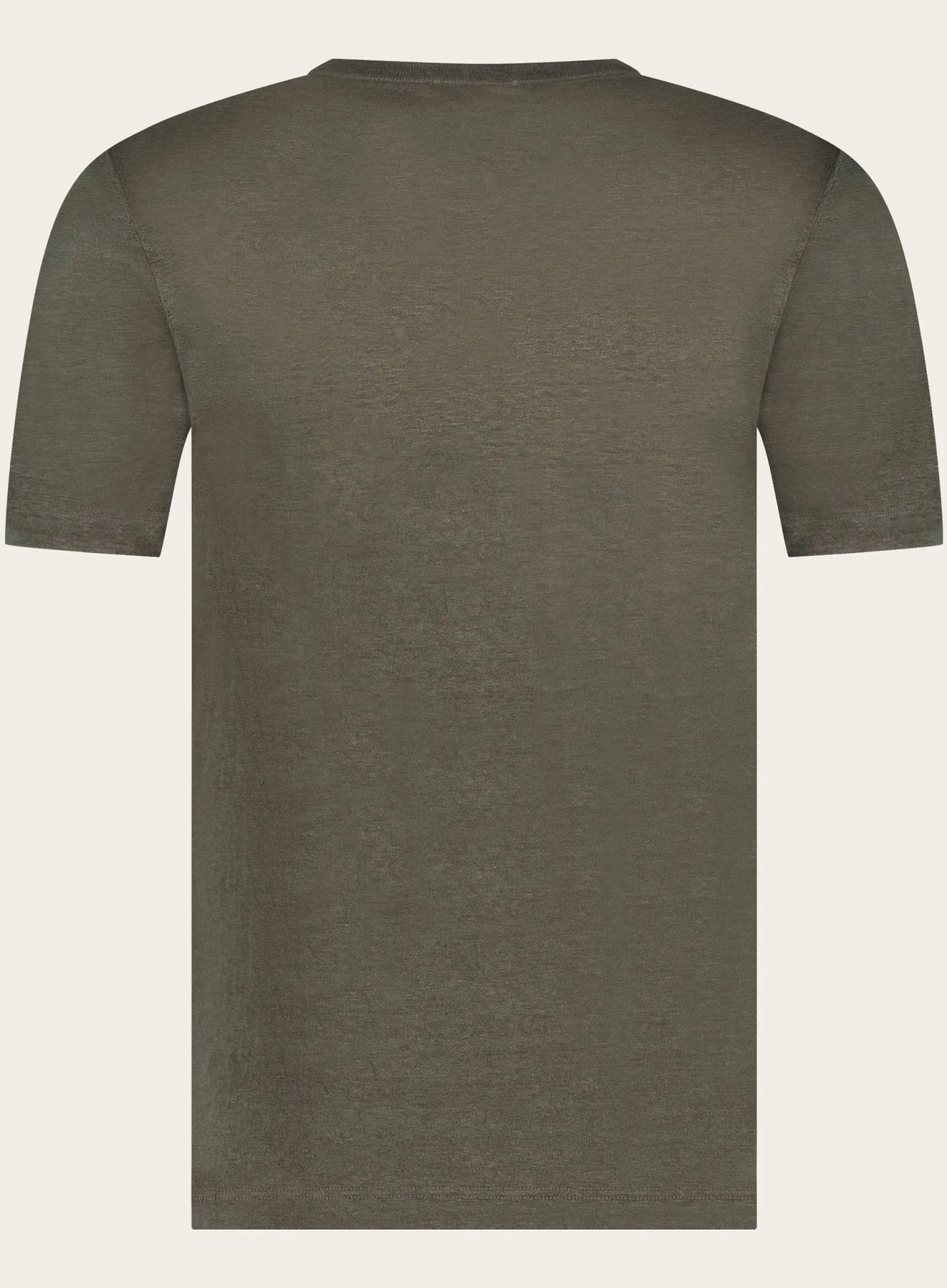 Slim-fit linnen T-shirt