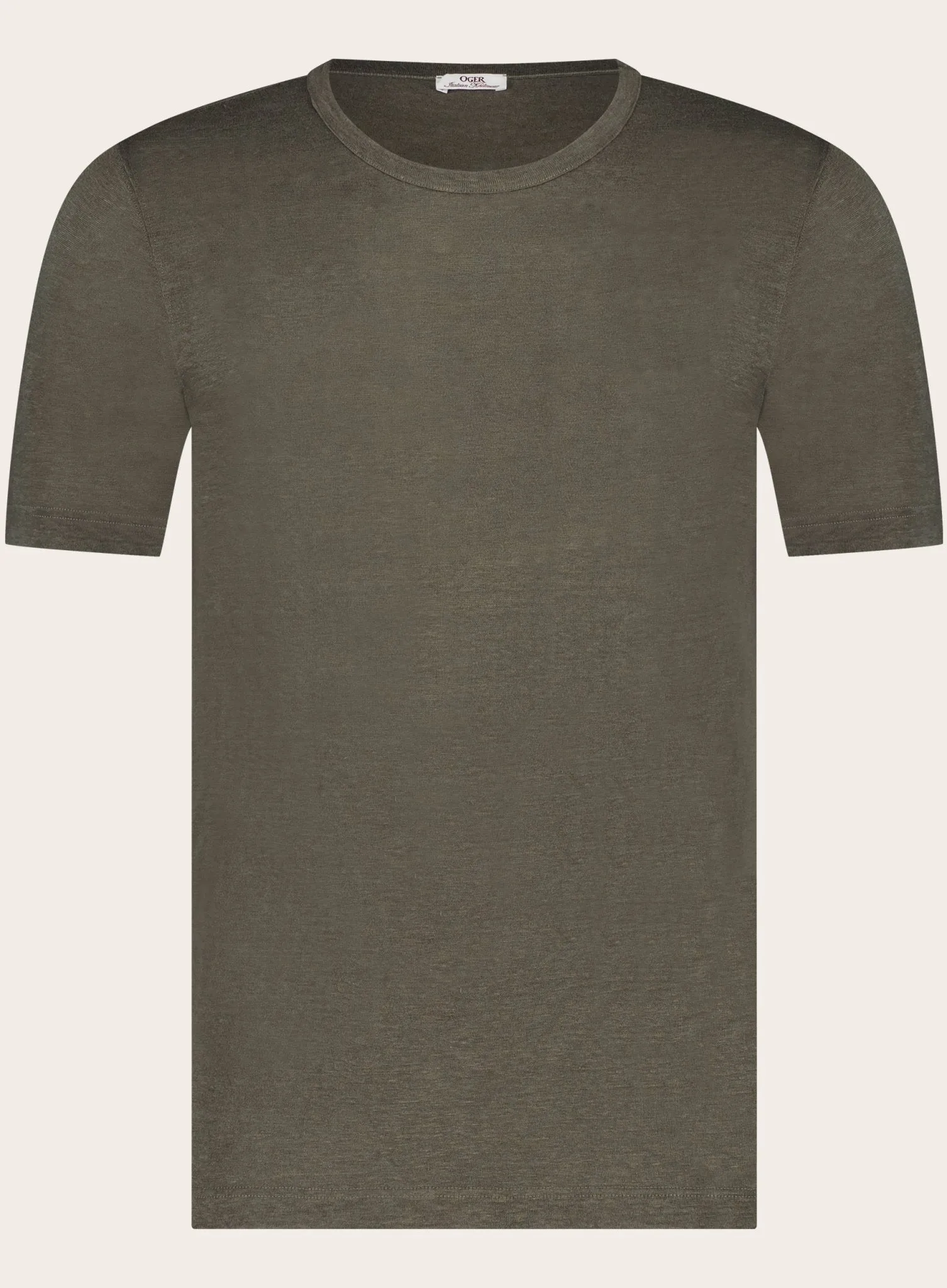 Slim-fit linnen T-shirt