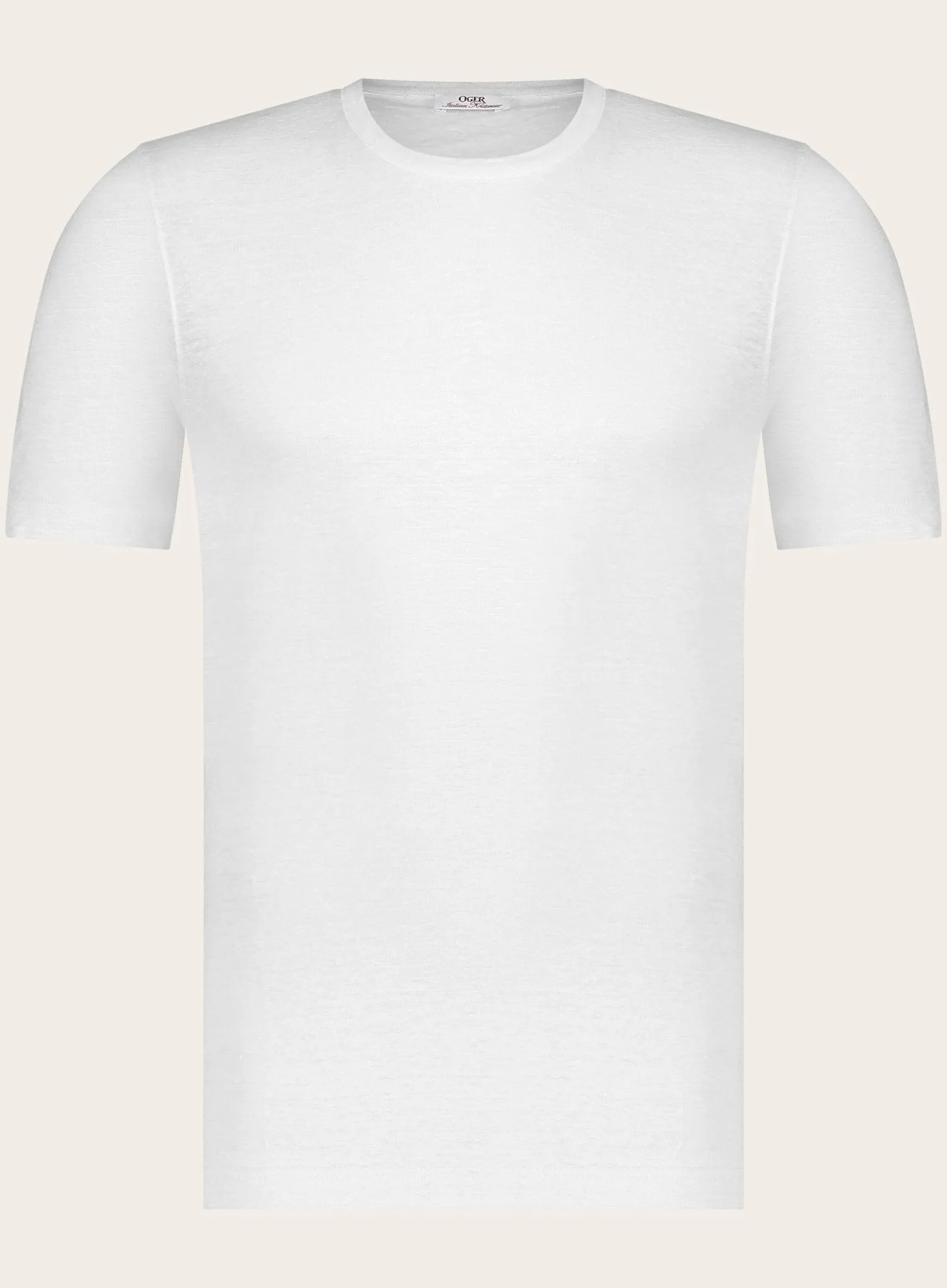 Slim-fit linnen T-shirt