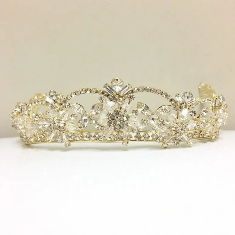 Sparkling Swarovski Crystal Silver Plated Bridal Tiara