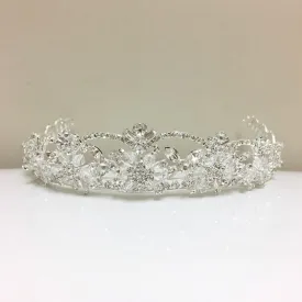 Sparkling Swarovski Crystal Silver Plated Bridal Tiara