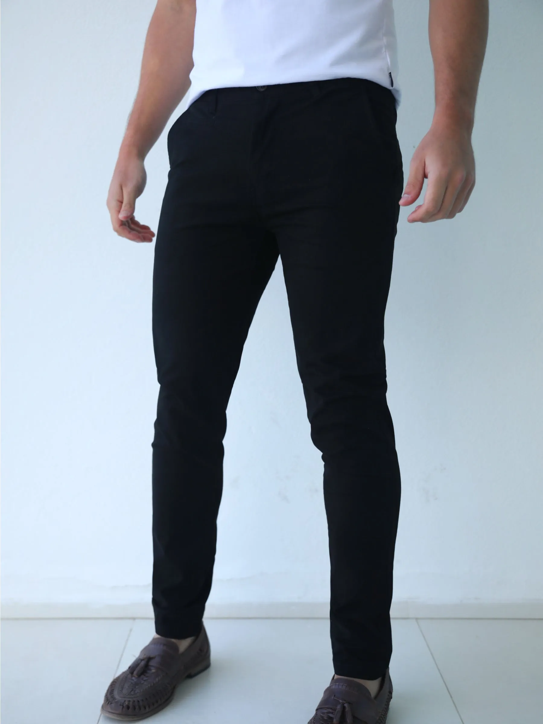 Stretch Chinos - Black