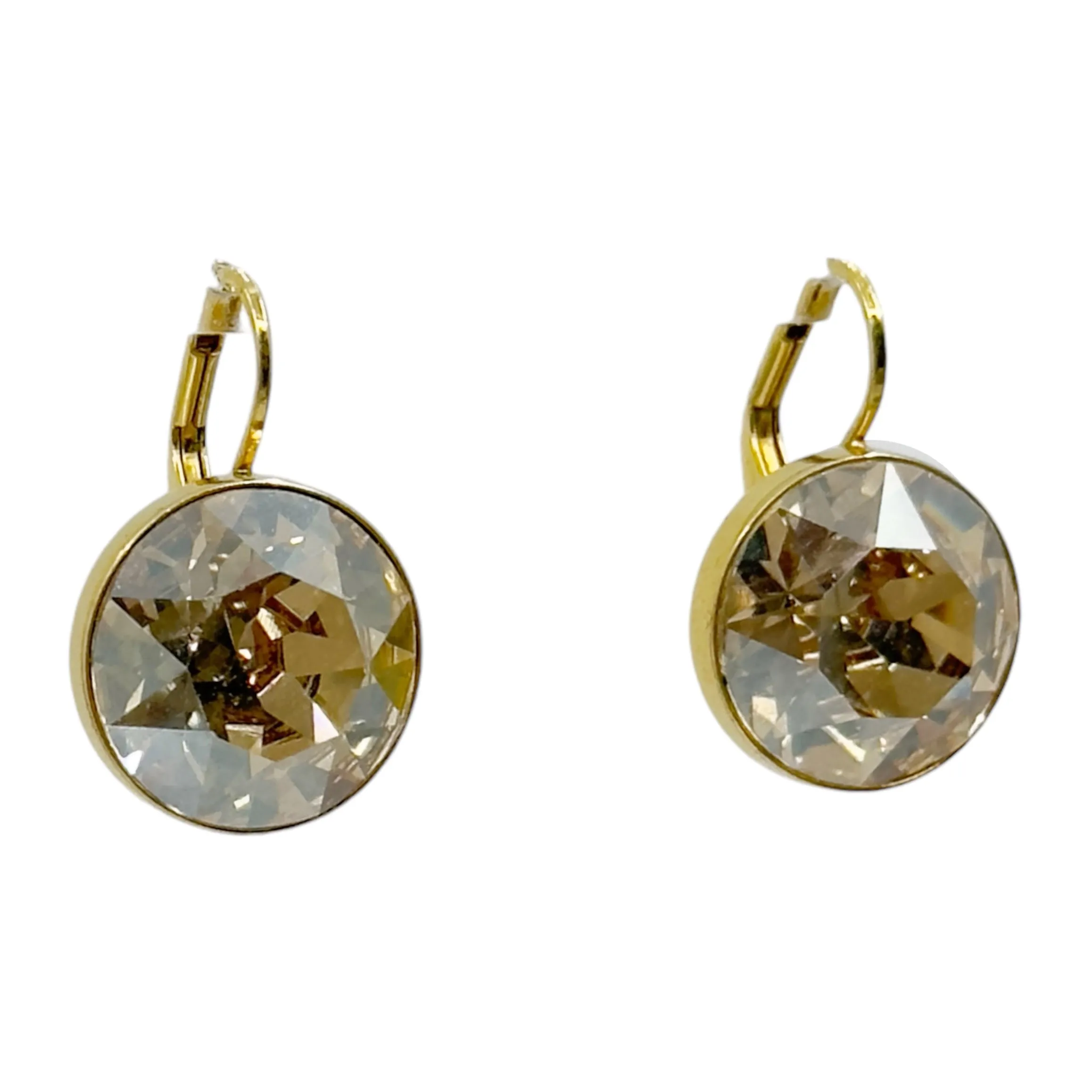 Swarovski crystal Gold tone Bella Earrings