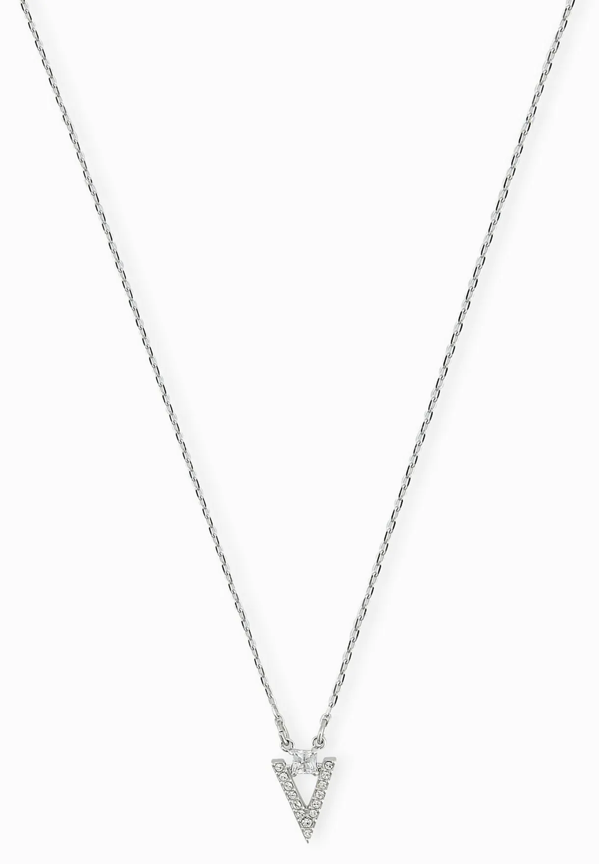 SWAROVSKI Funk Rhodium & Clear Crystal Necklace #5241271