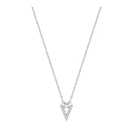 SWAROVSKI Funk Rhodium & Clear Crystal Necklace #5241271