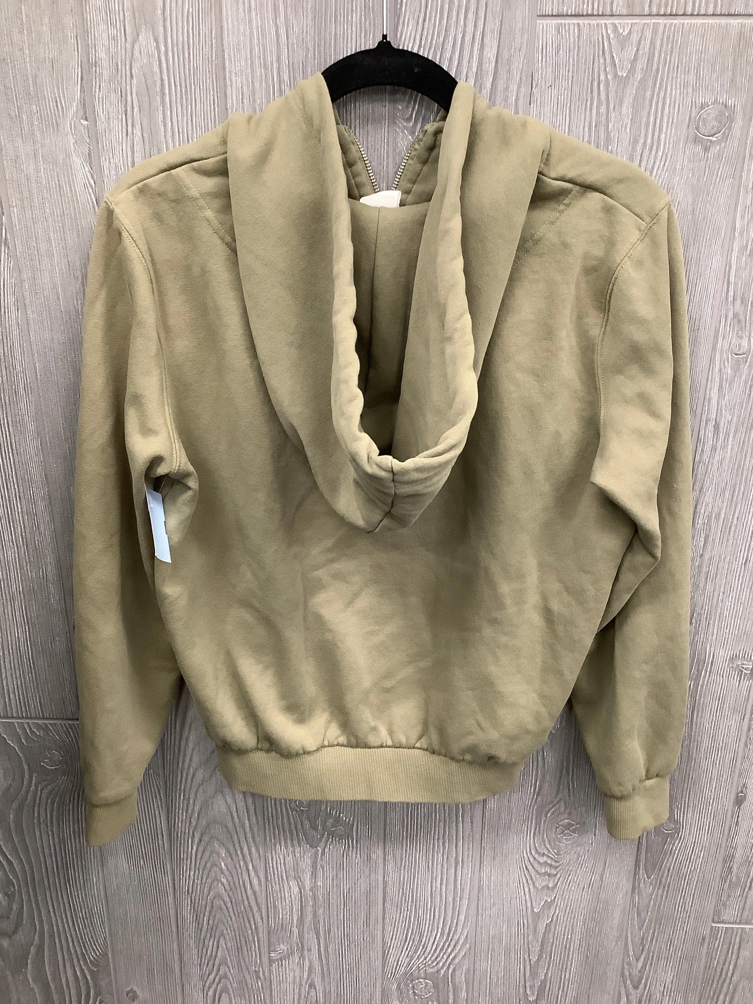 Sweatshirt Hoodie By H&m In Green, Size: M